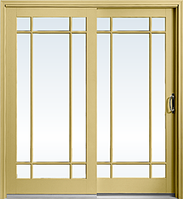 Patio swinging exterior door