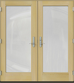 Patio swinging exterior door